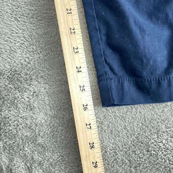 Womens Navy Blue Drawstring Waist Cotton Blend Pants Size 8 3217 - Picture 9 of 10